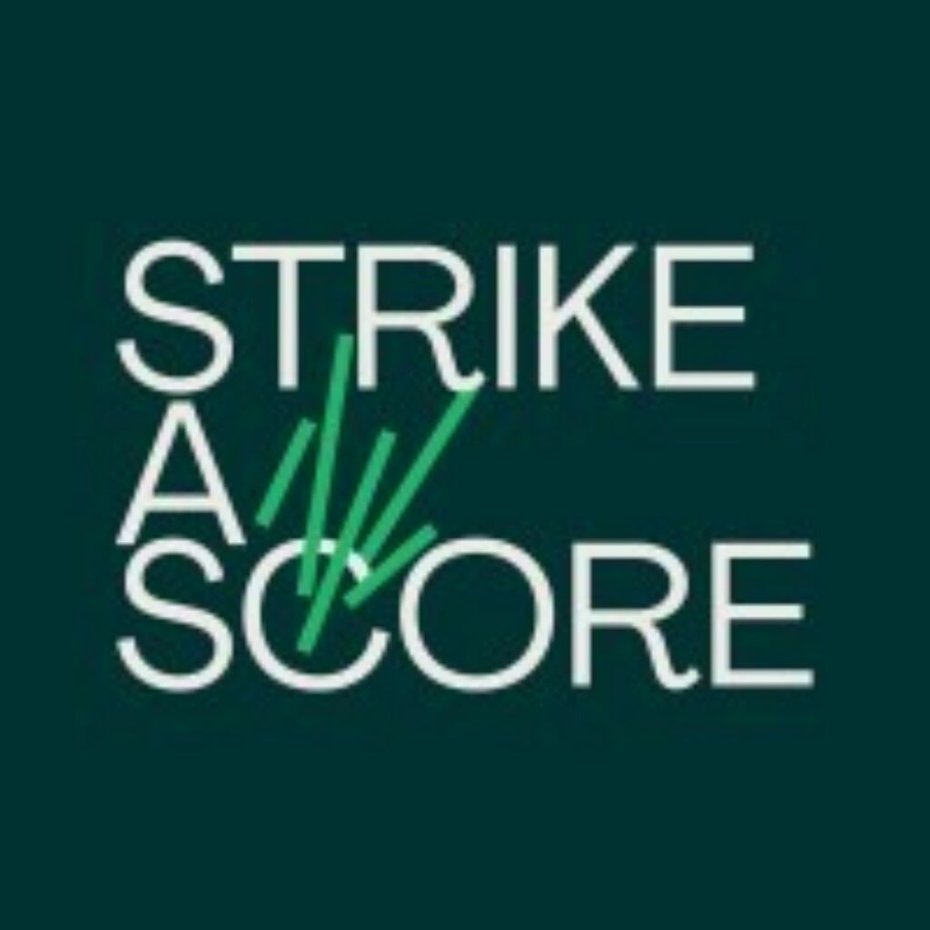 Strike a score logo